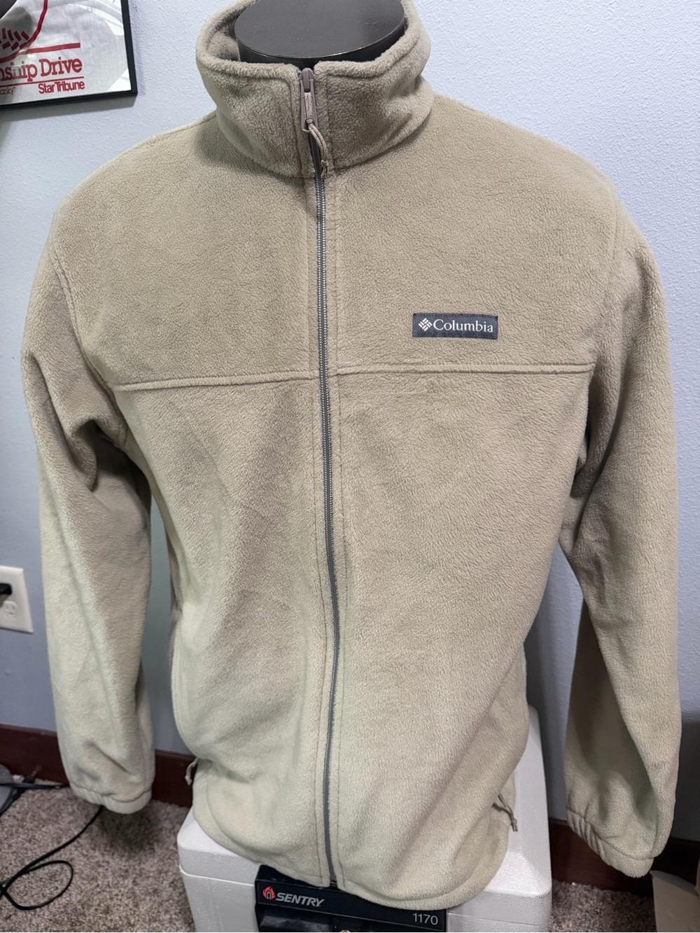 Columbia Lightweight Full-Zip Fleece Jacket - Taupe